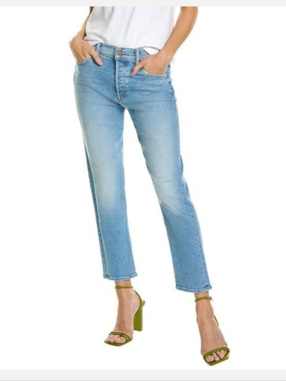 EUC- MOTHER The Scrapper High Rise Ankle Straight Jean in Camera Obscura Size 27